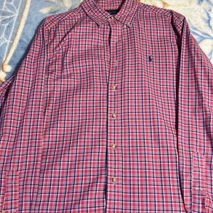 RED RALPH LAUREN LONG SLEEVE BUTTON DOWN